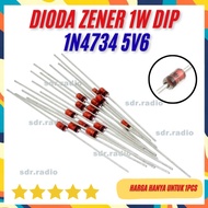 5.6v Diode Zener 1w 1N4734 Diode 5v6 5.6v 5.6 5.6 5.6 d.6 v 1 1.0 1.0 w DO-41