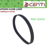 Timing Belt Width 10mm HTD3M Teeth 228mm 267mm 276mm 288mm 312mm 324mm 336mm 354mm 447mm 477mm Close