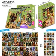 96 PCS/Bos Italian Brainrot Tung Tung Tung Sahur Photocard Lomo Card with Stickers