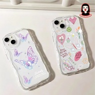 3D Curly Butterfly case redmi 13 note 10 pro 11 8 9 9t 10c 4g 9a 9c 10 a1 a2 2022 13c 13 5g note 9 (