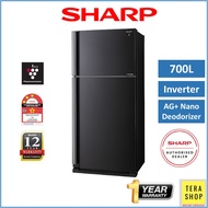 Sharp SJP735MBK 700L Inverter Refrigerator Peti Sejuk