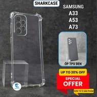 Samsung A33, A53, A73 5G case with square edge, orange plastic protection I ss shark case phone back