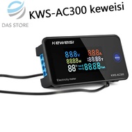 KWS AC300 20A 100A Digital KWH Watt Volt Ampere temperature meter ammeter voltmeter AC 110V-220V ber