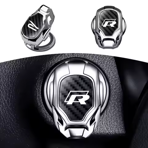 1pcs Car One-Click Start Buttons Protective Cover Decoration For Volkswagen VW R Rline Polo Passat B
