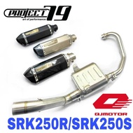 Project79 Exhaust QJMotor SRK250R SRK250S Full System Stainless Steel Muffler Accessories Ekzos Mani