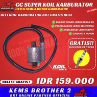 SUPER COIL BRT ORIGINAL GC FOR CARBURETOR MOTORCYCLES FREE BRT MOTORCYCLE SPARK PLUG