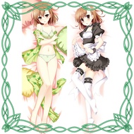 Misaka Mikoto กอดปลอกหมอนร่างกาย Anime Dakimakura Otaku Waifu หมอนอิงคอสเพลย์ที่กำหนดเอง DIY 4 หลา