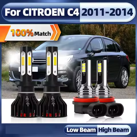 Canbus Led Headlight Bulbs H7 H11 LED Car Lights 6000K 240W 12V 40000LM Auto Headlamps For CITROEN C