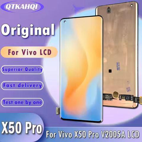6.56" For Vivo X50 Pro LCD V2005A 2006 Screen Display Panel Touch Screen Digitizer Assembly Replacem