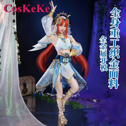 CosKeKe Nilou Cosplay Anime Game Genshin Impact Costume Gorgeous Sweet Dancer Uniforms Women Hallowe