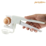 PRESTON Egg Separator, White Plastic Egg Shell Cracker, Convenient Egg Breaker For Breaking Egg