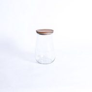 WECK - TULIP JAR 1750 ML W/WL ขวดแก้วพร้อมฝาไม้ (WE-738WL/L)