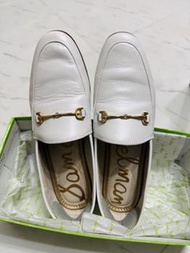 Sam Edelman Loraine 白色皮革樂福鞋