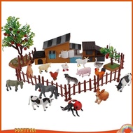 [ Farm Animals Set Farm Figurines Playset for Party Children YLV9 ILGW SIWD