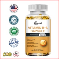 BzenWell B6 Capsules 25mg Supports Hair, Skin & Heart Health