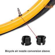 (fulingbi)8Pcs Air Nozzle Adapter American to French Type High Strength Pressure Resistance Valve Conversion Plastic MTB Road Bike Valve Rim Bike Parts