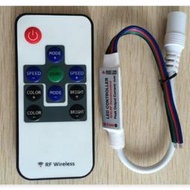 17鍵 LED控制器 RF射頻 無線控制器 無線遙控器 七彩遙控器 七彩燈條 RGB SMD 燈條 5050搖控
