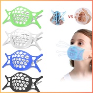 Child 3D Face Mask Bracket Silicone Internal Support Holder Frame, Increase Breathing Talking Space, Comfortable Wearing Mouth Nose Protection, Reusable Washable DIY Face Mask Accessories - Small Kids