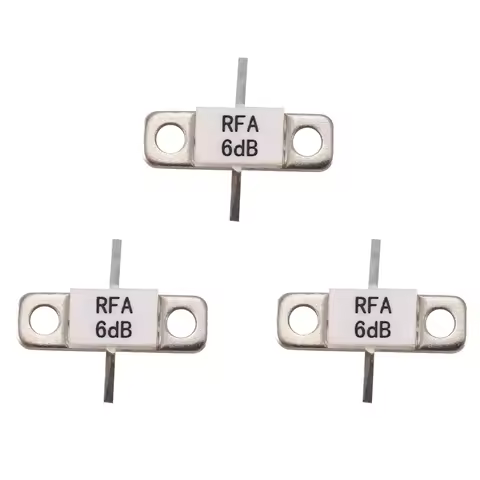 3X 6DB ATTENUATORS FLANGED 100 Watt 6 DB 100W-6DB RFP 100W-6DB 100Watt DC-3.0 Ghz RFP 100W-6DB RFR 6