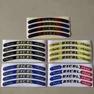 ❃﹉❍Takasago excel ASIA THAILAND excel Rim print list Sticker Best Quality