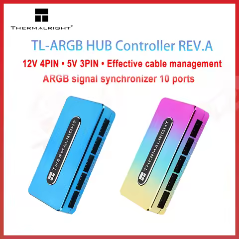 Thermalright ARGB RGB HUB Controller REV.A 5V 3PIN/12V 4PIN motherboard Sync CPU Cooler controller C