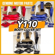READY STOCK 🔥 YAMAHA Y110 BODY COVER SET ( DV-BLUE / MR-RED / BG-BLACK ) Y110 SS Y110SS Y110 SS1