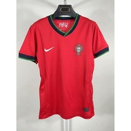 [Football jersey for women] 2024 Portugal home women's S-2XL jersey women's training sports casual football jersey