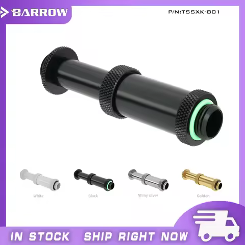 Barrow White Black Silver Gold G1/4" Male To Male Rotary Connectors / Extender (41-69mm) Pc Water Co