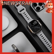 sport strap for iwatch ultra 49mm 45mm 41mm 40mm silicone waterproof strap for iwatch series 9 8 7 6