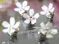 櫻花飛舞 單輪胸針