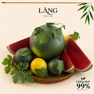 Premium Watermelon fake fruit - 99% realistic model for home decoration, VIP miniature landscape dis