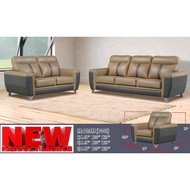 SYDNEY 355 High Back CONTEMPORARY DESIGN Sofa SET Available in FABRIC / CASA LEATHER / HIGH TECH ANTI-SCRATCH MATERIAL