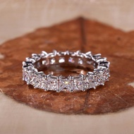 Gia Igi Certified Cvd HPHT Lab Grown Created Diamond 14k 18k Solid Gold Eternity Wedding Band Ring f