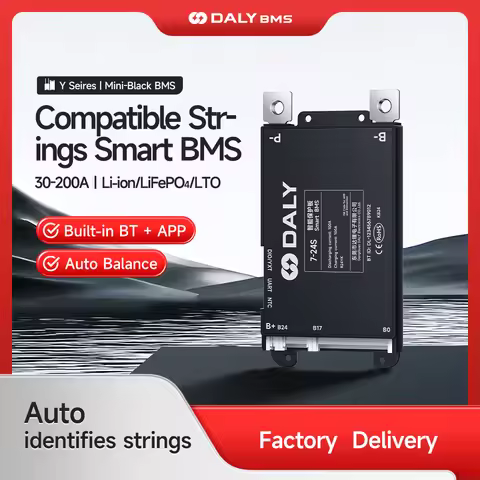 Daly Smart BMS 4S 6S 8S 12S 13S 14S 16S 17S 20S 24S Bluetooth BMS 30A 40A 60A 80A 100A 120A 150A 200