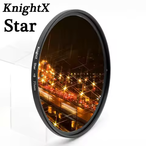 KnightX 52 58 67 72 77 mm Star Filter Point Line 58mm for Canon 18-55mm EOS Rebel T4i T3i T2i lens D