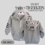 Jaket Bayi/anak Usia 6-12 Bulan/1-2 Tahun Karakter Trendy Tebal Lembut Hangat Tiger Kids