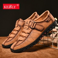 Handmade Men Casual Shoes Fashion Sneakers Genuine Leather Mens Loafers Moccasins Breathable Slip on Boat Shoes Adult Footwear