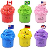 100ml Box Slime 9 Colors Fluffy Foam Clay DIY Soft Cotton Charms Kit Cloud Toys For Kids 100ml slime cotton slime pineapple strawberry fruit ramen slime toy