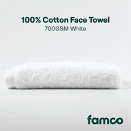 ◪ ◵ ◭ Famco 100% Cotton Face Towel, 700gsm, 35x35cm Luxury Soft, Highly Absorbent