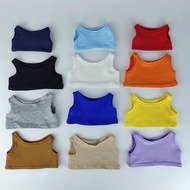 10cm娃衣20cm15厘米棉花娃娃衣服背心无袖T恤百搭纯色娃衣10cm baby clothes, 20cm, 15cm cotton20250504