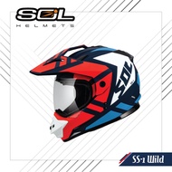 DOT Helmet Motor Cross Dual Sport SS-1 WILD (FREE CAP for member) - SOL HELMET Exclusive Distributor