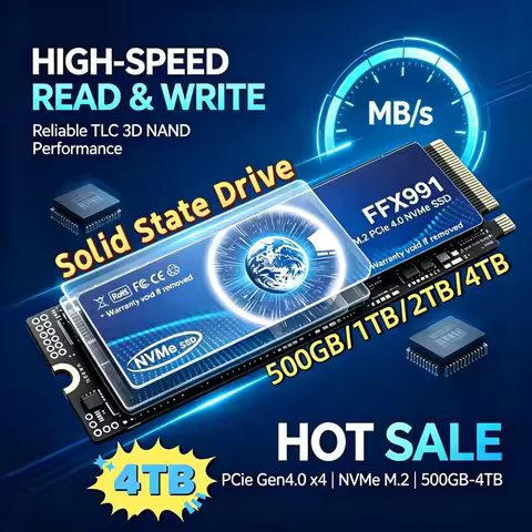 New FFX991 M.2 NVMe SSD PCIe Gen4.0 X4 TLC 3D NAND 1TB 4TB 2280 Internal Gaming Solid State Drive fo