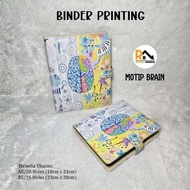 BRAIN Motif Printing Binder. Available Size A5/ 20 holes & B5/26 holes