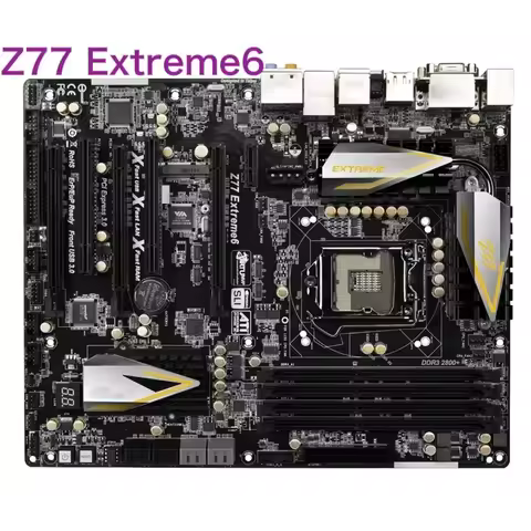 For Asrock Z77 Extreme6 Motherboard 32GB LGA 1155 DDR3 ATX Mainboard 100% Tested OK Fully Work Free 