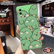 HP Oppo A55 Case Softcase Oppo A55 Latest Silicone Pro Camera Fashion Case Cartoon Dino Cute Phone C