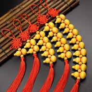 Gourd Pendant Chinese Knot Fortune Character Gourd Pendant Wooden Gourd Crafts Fortune Chinese Style