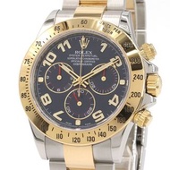 勞力士男士 Cosmograph Daytona 116523 大修/拋光 隨機編號 藍色 自動手錶 二手