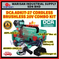 DCA ADKIT-27 CORDLESS BRUSHLES COMBO KIT (ADSM03-100 + ADPL208) WITH "A-STACK" BOX