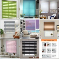 Zebra Blind Korea Style Blind Roller Blind Curtain Blind Home Office Window Bidai Moden Langsir Tirai Tingkap Plain