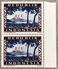 PW405-PERANGKO PRANGKO INDONESIA WINA 30s REPUBLIK RIS MERDEKA(M)